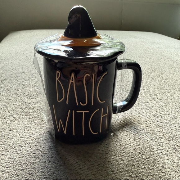 Rae Dunn Halloween Figural Coffee Mug *Basic Witch* W/Topper New - Picture 2 of 4